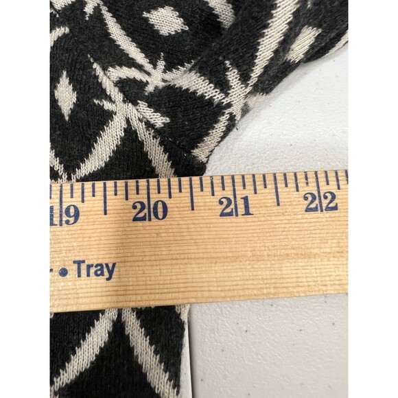 Belldini Women's Open Front Long Cardigan Black Cream Gold Yellow Size XL *READ* - Picture 10 of 12